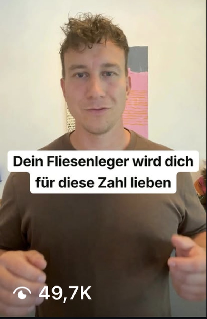 Thomas' erstes Reel auf Instagram mit 49,7K Aufrufen