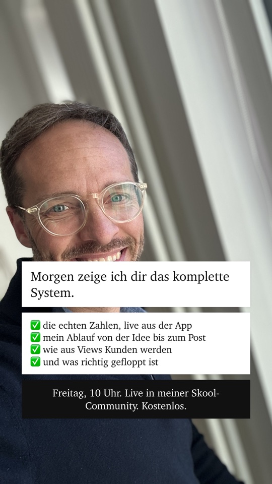 Story 4 von 5 aus meiner Webinar-Serie